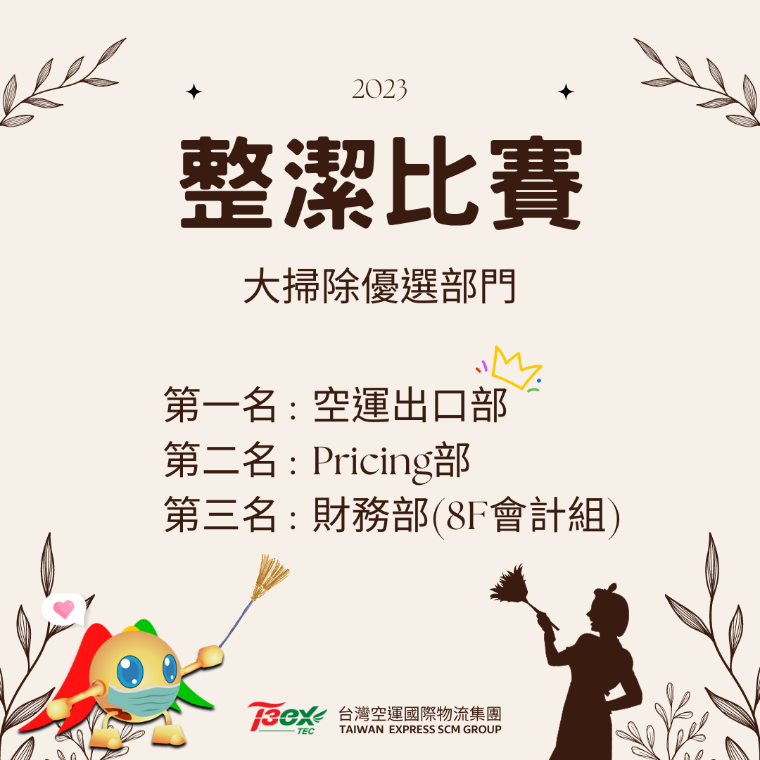 2023整潔比賽名次